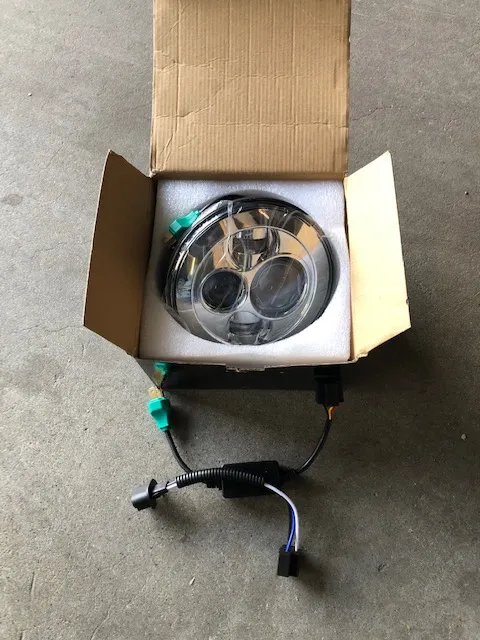 LED koplamp touring 7 inch after market nieuw