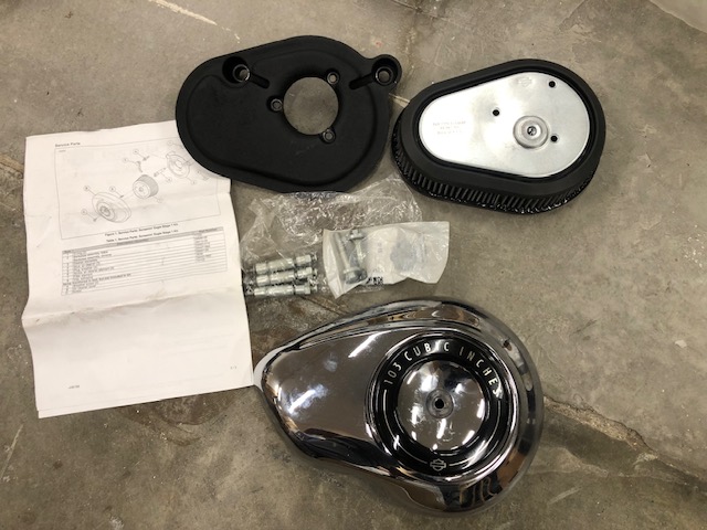 Stage 1 luchtfilter Harley-Davidson 103 teardrop incl. K&N filterelement (2013-2017)