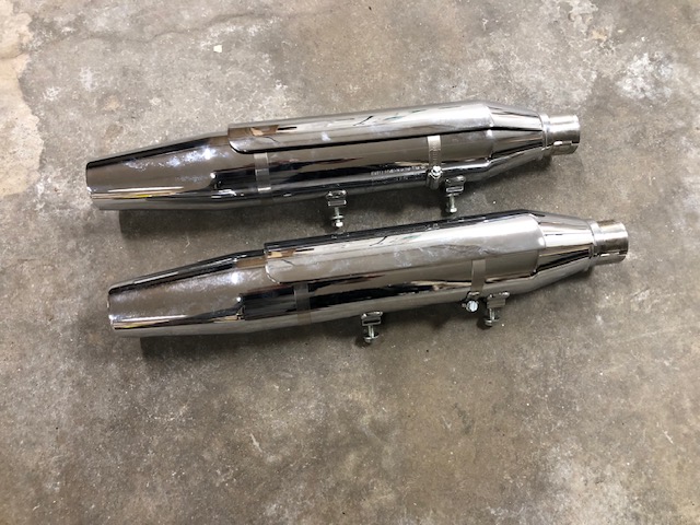 Uitlaatdempers Harley-Davidson Sportster Iron 883 chroom ABS (2014-2015)