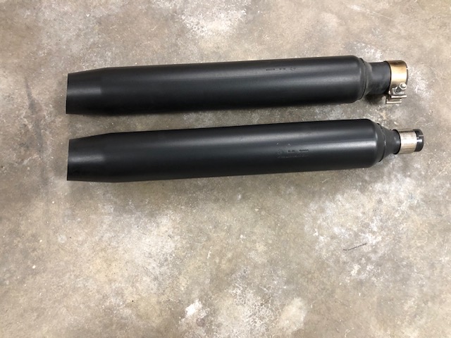 Uitlaatdempers Harley-Davidson Touring M8 origineel zwart (2017-2020)