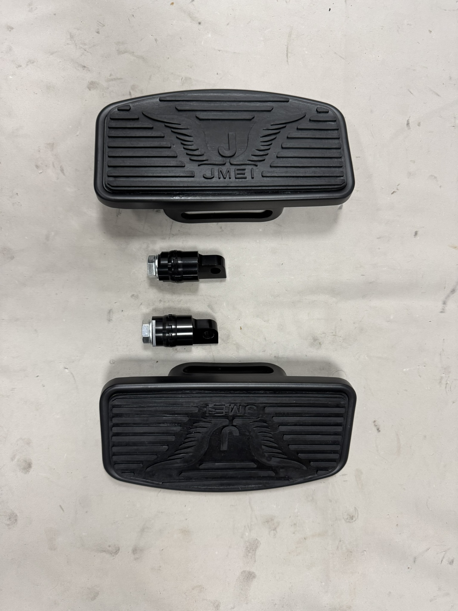 Zwarte mini Floorboards verstelbaar achterpassagier nieuw